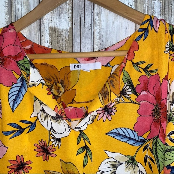 DR2 Daniel Rainn Marigold Floral Blouse - Picture 4 of 5